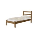 Ver imagem 2 de Cama Solteiro Luiza Rústica 100% Madeira Maciça Marrom/Envelhecido