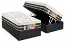 Ver imagem 1 de Cama Box Baú Solteiro: Colchão Molas Castor Bonnel Silver Star Air Max 3D + Base Crc Suede Gray(