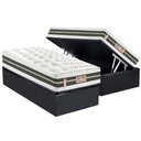 Ver imagem 1 de Cama Box Baú Solteiro: Colchão Molas Castor Pocket Silver Star Air Max 3D + Base CRC Suede Gray(