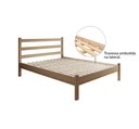 Ver imagem 5 de Cama Casal Luiza Rústica 100% Madeira Maciça Marrom/Envelhecido