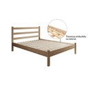 Ver imagem 5 de Cama Casal Luiza Rústica 100% Madeira Maciça Marrom/Envelhecido