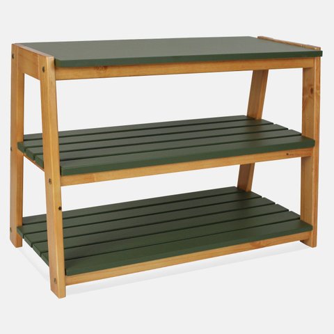 Banco Sapateira de Madeira Olinda Cor Mel