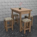 Ver imagem 1 de Conjunto De Mesa Dobrável Com 4 Bancos Romana 