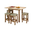 Ver imagem 2 de Conjunto de Mesa Dobrável com 4 Bancos Romana Marrom/Inovata/Linho A47 Royale