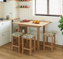 Ver imagem 1 de Conjunto de Mesa Dobrável com 4 Bancos Romana Marrom/Inovata/Linho A47 Royale