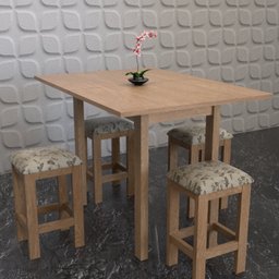Conjunto De Mesa Dobrável Com 4 Bancos Romana - 6 Conjunto De Mesa Dobrável Com 4 Bancos Romana - 6
