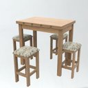 Ver imagem 2 de Conjunto De Mesa Dobrável Com 4 Bancos Romana 