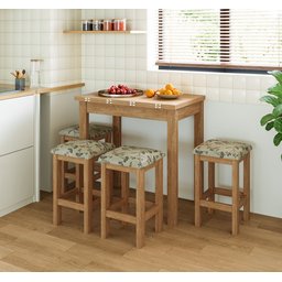 Conjunto De Mesa Dobrável Com 4 Bancos Romana  - 6
