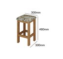 Ver imagem 5 de Conjunto de Mesa Dobrável com 4 Bancos Romana Marrom/Inovata/Linho A47 Royale
