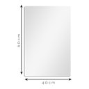 Ver imagem 4 de Espelho Multiuso Lapidado Pendurador Led Branco 60x40cm Retangular Cantos Botão