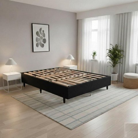 Base de Cama Box na Caixa Casal 137x187 Desmontável e Prática
