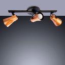 Ver imagem 2 de Luminária de Teto Spot de Sobrepor Trilho Direcionável Octa Design Moderno Quarto Sala 3 lâmpadas E2