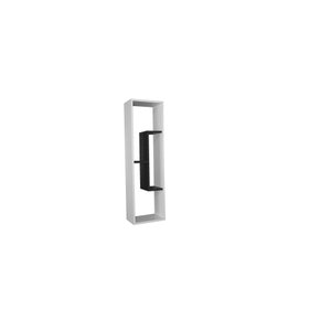 Nicho Mdf com Prateleira C Decorativo B3 Móveis:branco/preto