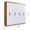 Guarda-Roupa 8 Portas 2 Gavetas Jaú Yescasa - 4