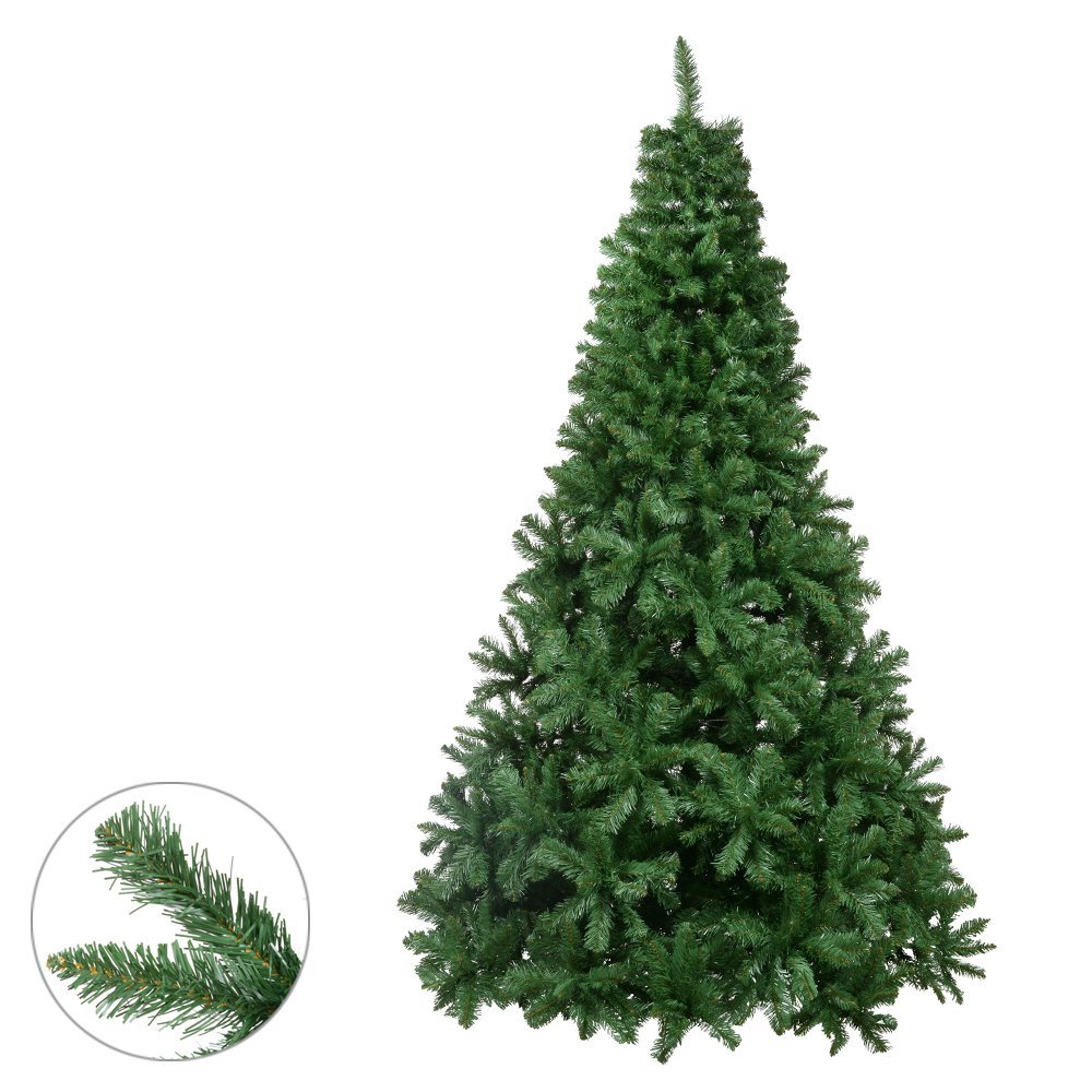 Arvore de Natal Aveiro 1788 Tips com Base Metal Verde 2,4m - 2