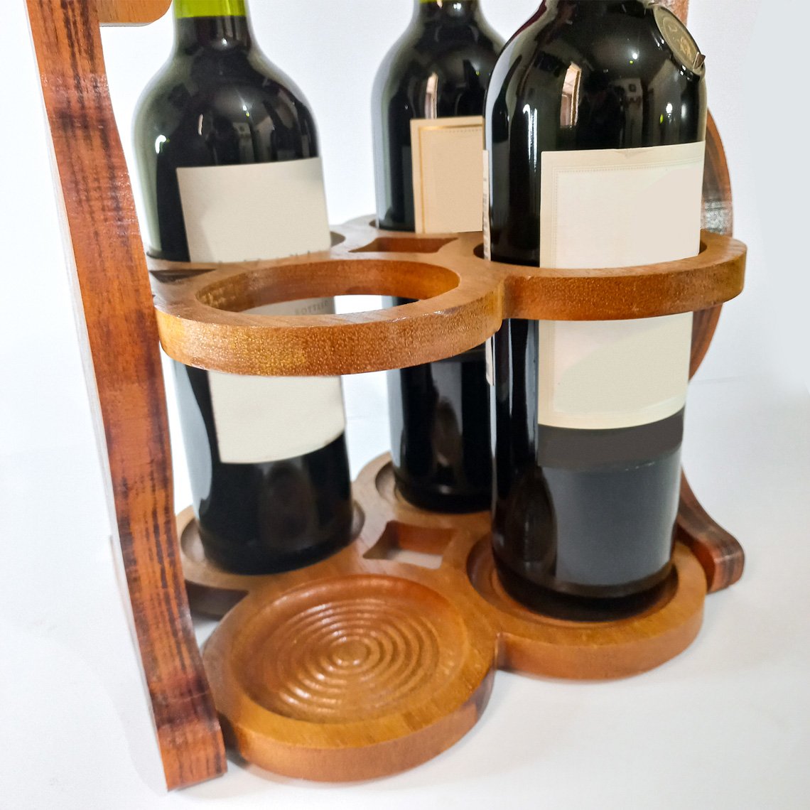Suporte Para Vinhos - 4 Garrafas | MadeiraMadeira