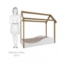 Ver imagem 5 de Quarto para Irmãos com 2 Camas Casinha, Baú, 2 Nichos e Mesinha de Apoio Móveis Peroba