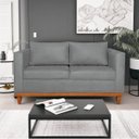 Ver imagem 1 de Sofá 3 Lugares Europa 180 cm Estilo Conforto e Elegância Corano Cinza - ADJ Decor