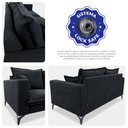 Ver imagem 2 de Sofá 3 Lugares Modular Boma 2,40m Boucle Cinza Escuro Sofá Inbox