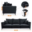 Ver imagem 4 de Sofá 3 Lugares Modular Boma 2,40m Boucle Cinza Escuro Sofá Inbox