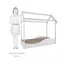 Ver imagem 5 de Quarto para Irmãos com 2 Camas Casinha, Baú, 2 Nichos e Mesinha de Apoio Móveis Peroba