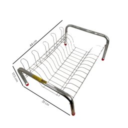 Secador Escorredor Pratos Louças 11 Pratos 5 Copos Aço Cromado Bea Decor - 6
