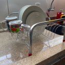 Ver imagem 2 de Secador Escorredor Pratos Louças 11 Pratos 5 Copos Aço Cromado Bea Decor