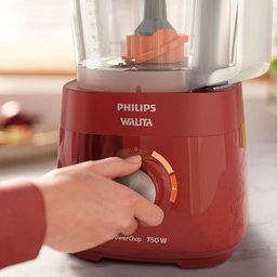 Processador de Alimentos Philips Walita PowerChop RI7302 com 2 Velocidades e 750W - 9