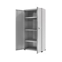 Ver imagem 2 de Armário Aço Escritório Fechadura 3 Prateleiras Azul