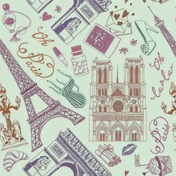 Papel De Parede Adesivo Pontos Turísticos Países Verde Lavável - 3