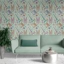 Ver imagem 4 de Papel De Parede Adesivo Pontos Turísticos Países Verde Lavável