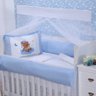 Kit Berço Zany Microfibra 09 Peças Nanna Baby - Fofuxo Azul - 1