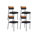 Ver imagem 1 de Kit 4 Cadeiras para Sala de Jantar e Cozinha Melissa em Aço Carbono