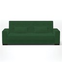 Ver imagem 3 de Sofá Cama 02 lugares Lisboa Veludo Pés de Madeira - D’Rossi - Verde