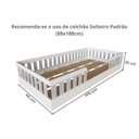 Ver imagem 3 de Cama Infantil Montessoriana Solteiro Sol Ii Cinza/Branco/Cristal