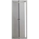 Ver imagem 1 de Porta Camarão de Alumínio Lambril 2,10 x 0,90 Com Kit Trilho e Puxador Argola Lux Direita Cor Branco