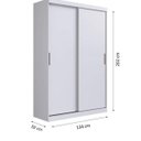 Ver imagem 2 de Guarda Roupa Solteiro 2 Portas Correr 2 Gavetas Tuco Yescasa