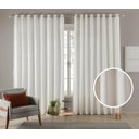 Ver imagem 1 de Cortina Tecido Linho 6,00M De Largura X 2,50M De Altura Palha Para Sala Ou Quarto