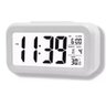 Relógio Digital Lcd Despertador de Mesa Cabeceira Quarto Idoso - Branco - 1