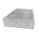 Ver imagem 4 de DISPLAY EXPOSITOR CONDIMENTADORA EM ACRÍLICO COM 6 CUBAS 1/6x100 E TAMPA COM ABERTURA SpaceBuy 51015