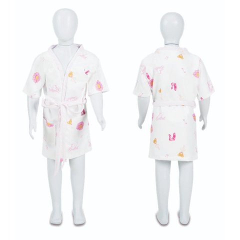 Roupão de Banho Infantil de 4 a 10 Anos Bailarina - M - 6 a 8 Anos