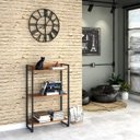 Ver imagem 1 de Estante para Livro Industrial 3 Prateleiras 104CMX60CM Marrom/Nogal