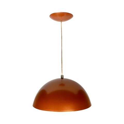 Pendente Alutron 12" - Cobre - 110v/220v (bivolt)