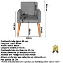 Ver imagem 2 de Conjunto de 2 Poltronas 1 Namoradeira para Clínica Confortável Resistente Salão Espaço Grande