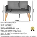 Ver imagem 5 de Conjunto de 2 Poltronas 1 Namoradeira para Clínica Confortável Resistente Salão Espaço Grande
