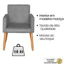 Ver imagem 4 de Conjunto de 2 Poltronas 1 Namoradeira para Clínica Confortável Resistente Salão Espaço Grande
