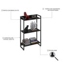 Ver imagem 4 de Estante para Livro Industrial 3 Prateleiras 104CMX60CM Preto/Ônix