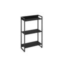 Ver imagem 3 de Estante para Livro Industrial 3 Prateleiras 104CMX60CM Preto/Ônix