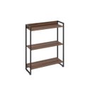 Ver imagem 3 de Estante para Livro Industrial 3 Prateleiras 104CMX80CM Marrom/Nogal