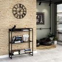 Ver imagem 1 de Estante para Livro Industrial 3 Prateleiras 104CMX80CM Preto/Ônix